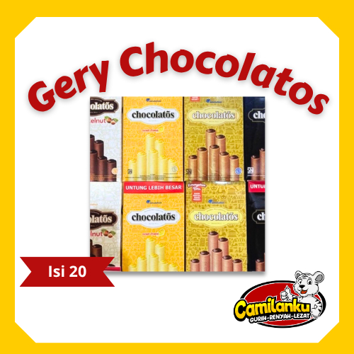 Gery chocolatos hazelnut/ dark/ keju/ biasa isi 20pcs