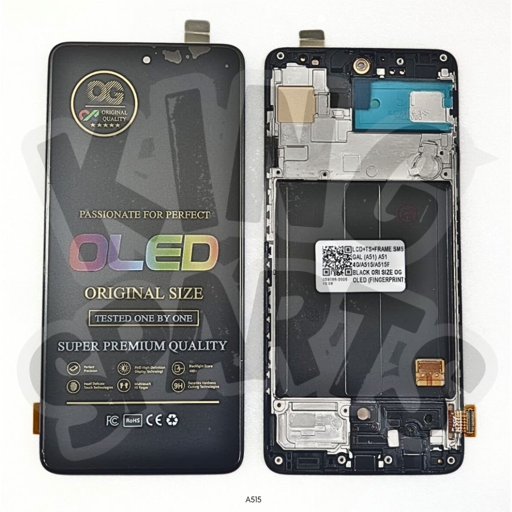 LCD + TOUCHSCREEN SAMSUNG GALAXY A51 A515 A515F ORIGINAL OLED PLUS FRAME