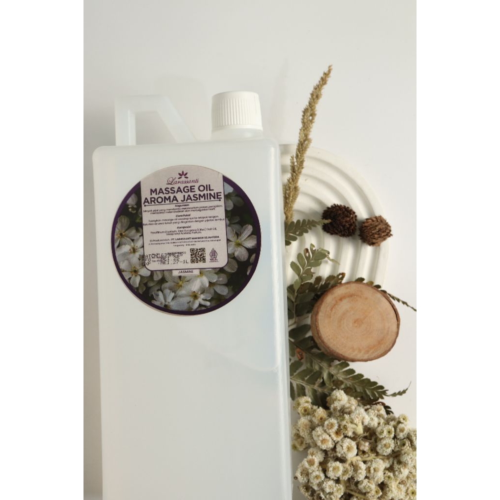 MINYAK PIJAT ORI PUTIH 1 LITER/MASSAGE OIL SPA /MINYAK PIJAT AROMA VANILLA JASMINE ORIGINAL- MINYAK 