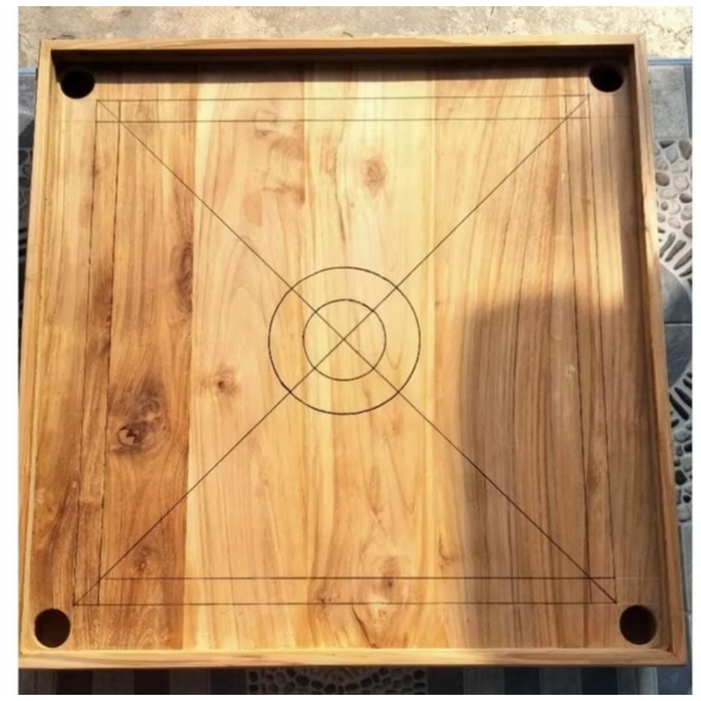 KARAMBOL KAYU JATI TEBAL KUAT UKURAN 90 X 90 FULL SET BUAH KARAMBOL DAN PATAH TINGGAL PAKAI