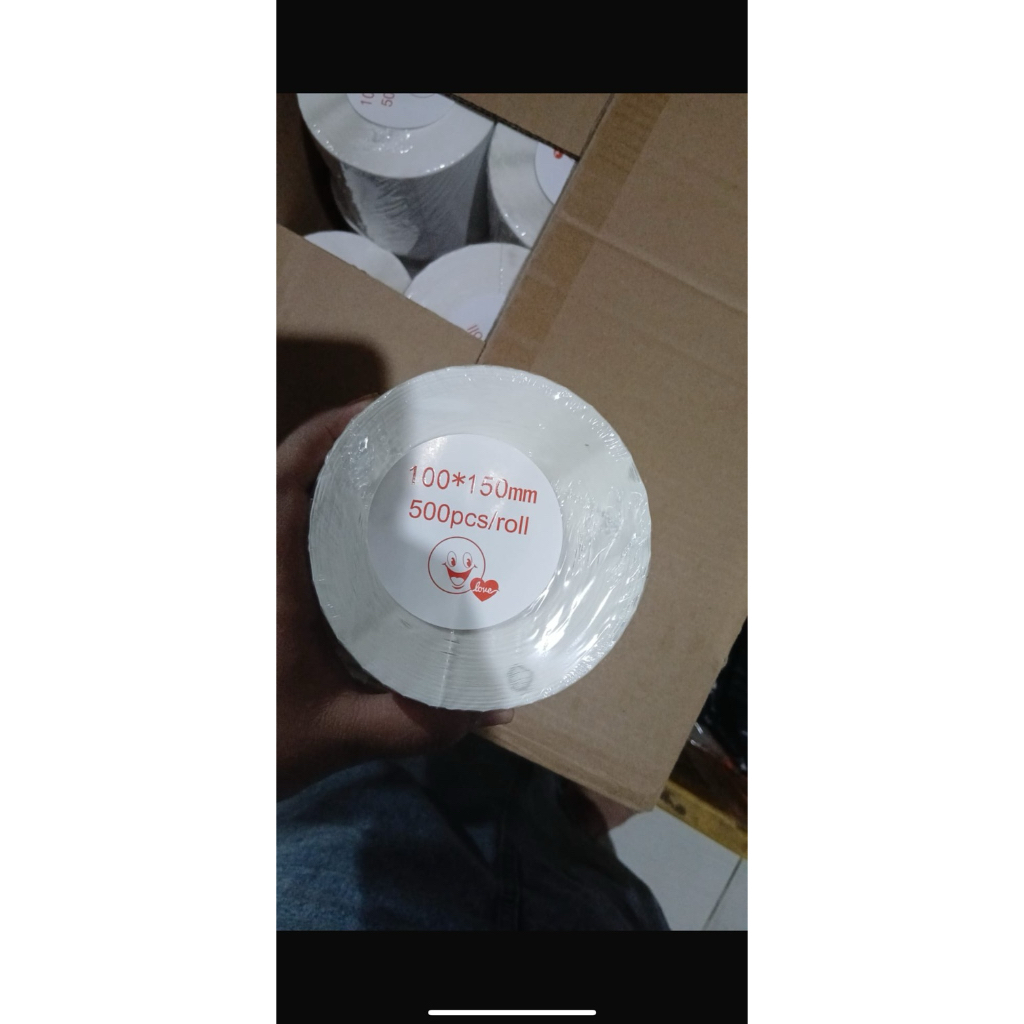 KERTAS STICKER THERMAL 100x150 A6 ISI 500 LEMBAR FULL / LABEL / KERTAS /