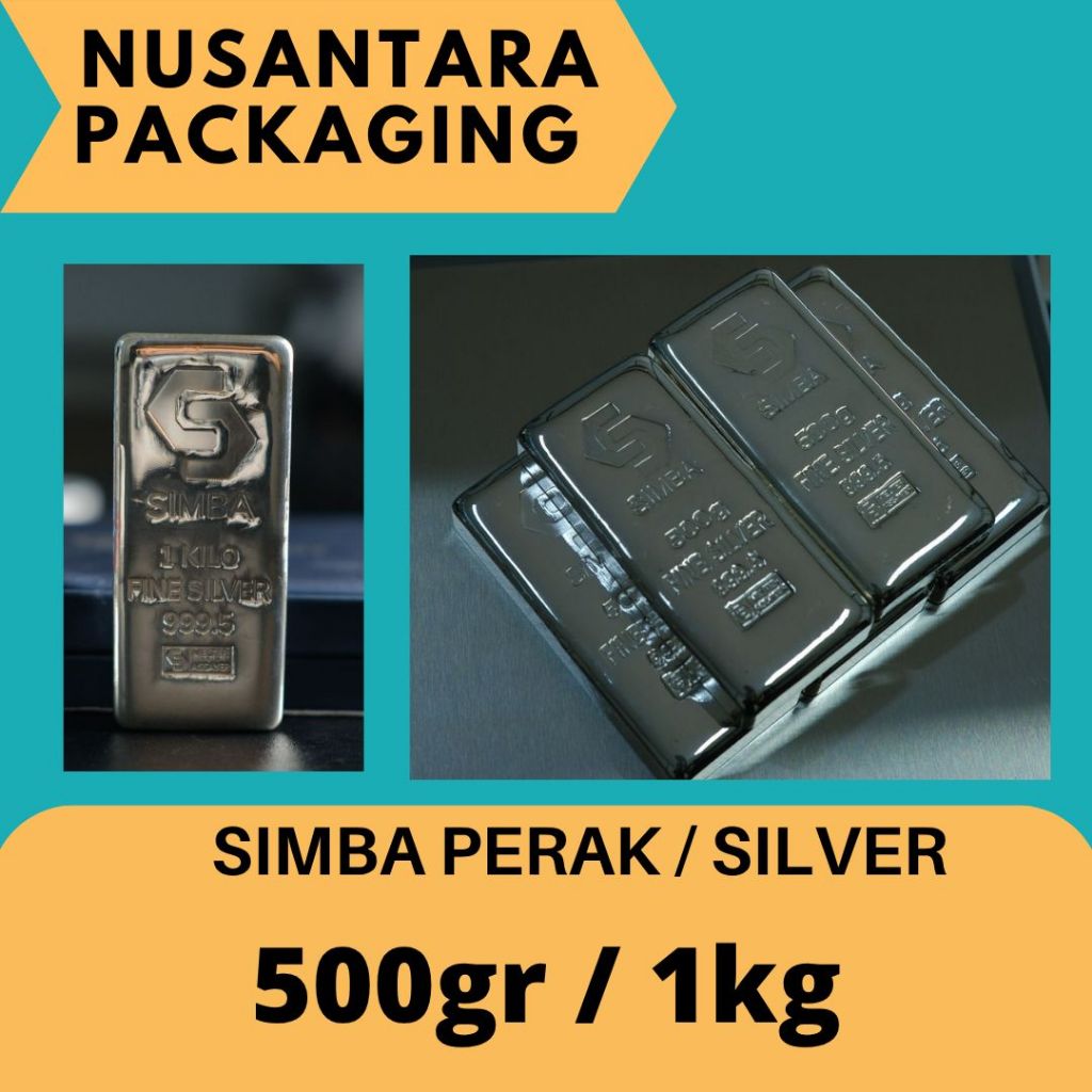 (READY STOCK) Perak / Silver SIMBA 500gram & 1000gram sertifikat