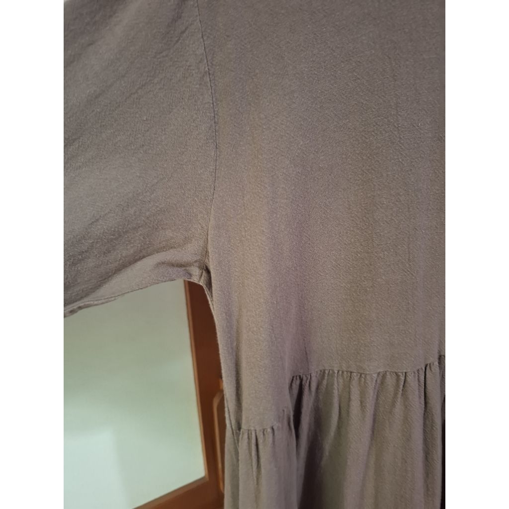 Preloved Masa Linen Dress Gamis Gaun