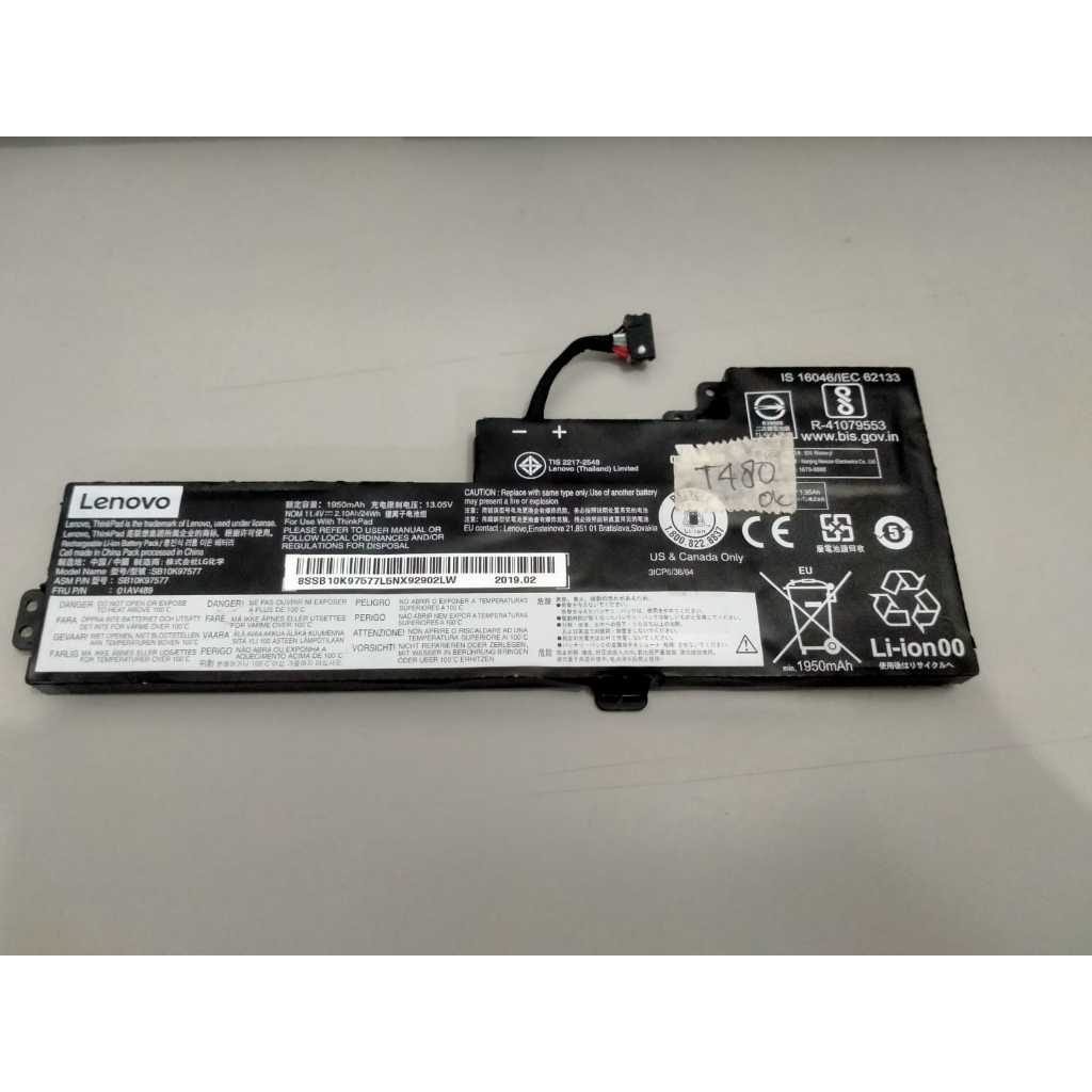 Baterai Internal Thinkpad T470/T480 Original