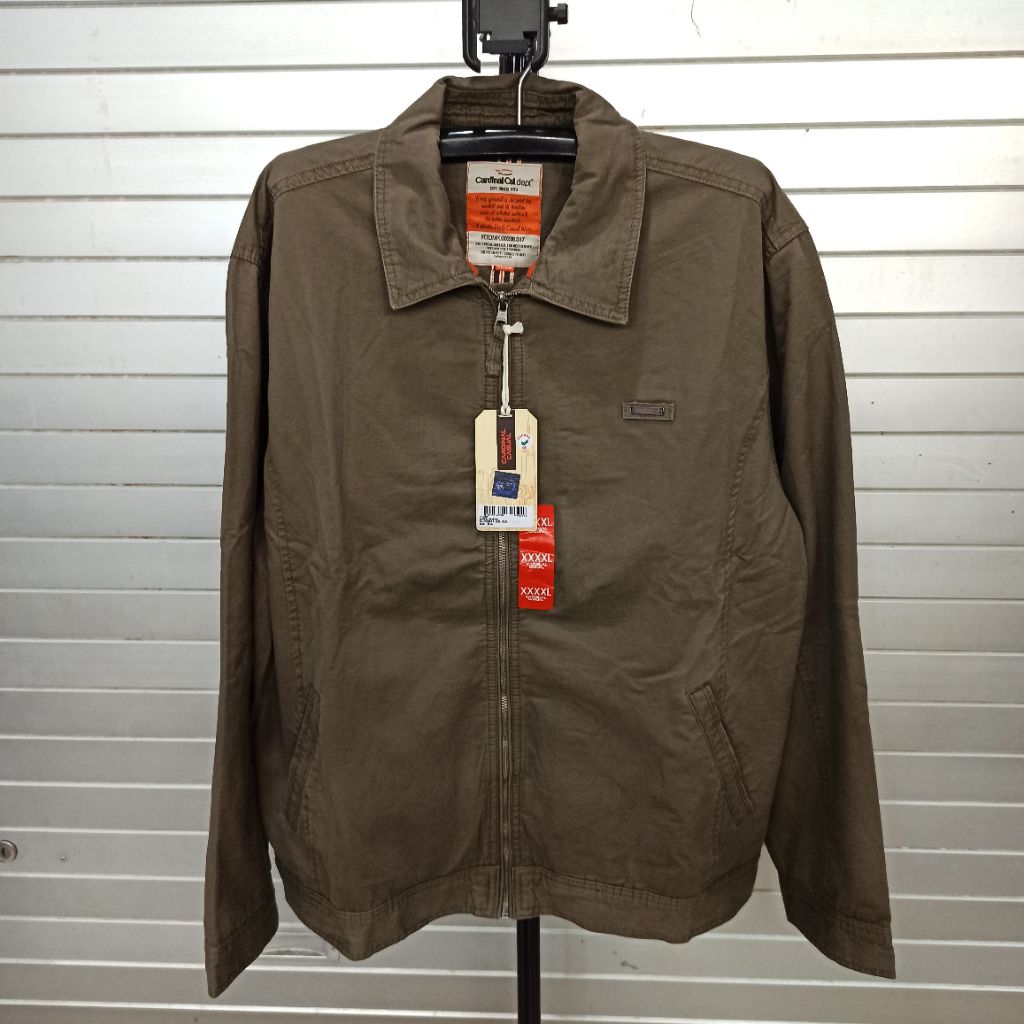 Ukuran XXXXL Jaket Casual CARDINAL Katun Kerah Garansi Original CJX