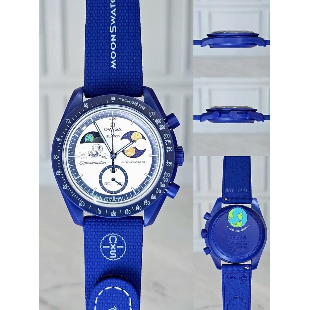 Jam tangan SWTCH Mission To The Super Blue MoonPhase