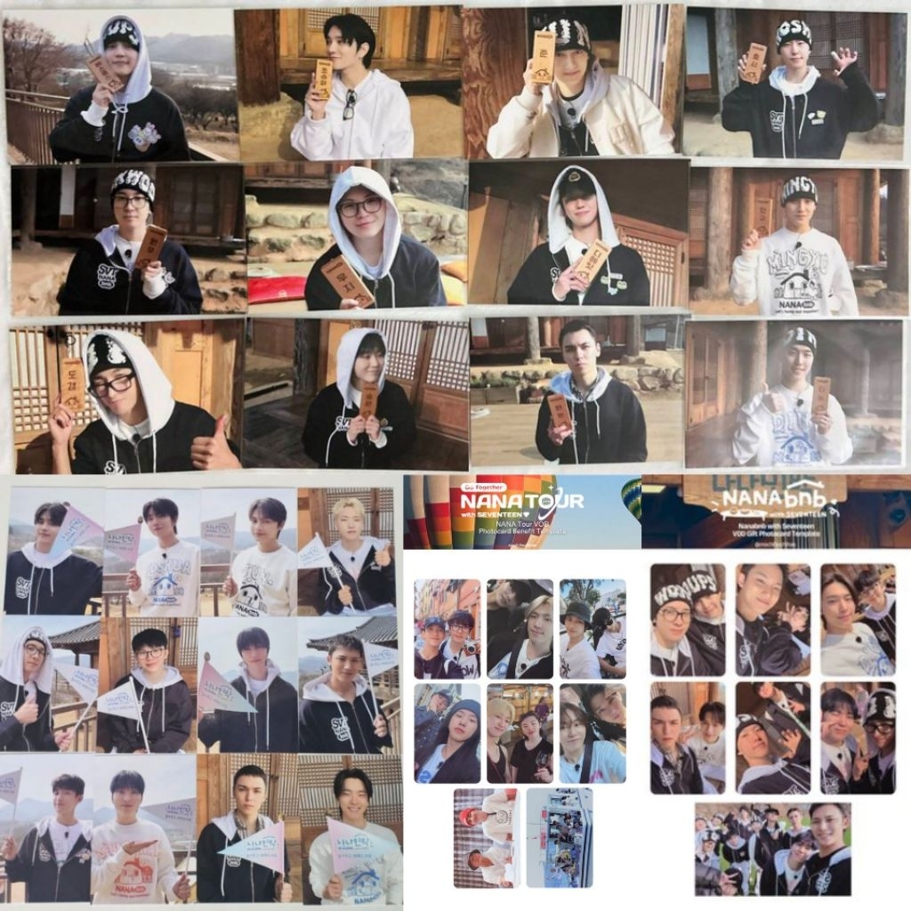 [sharing] POB Nana tour & Nana BNB Seventeen - svt photocard scoups jeonghan joshua jun hoshi wonwoo