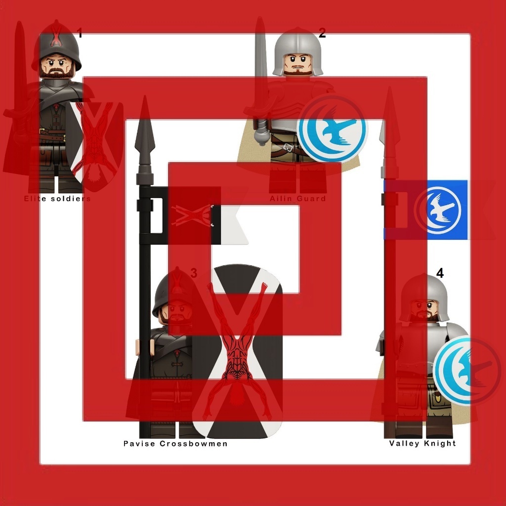 Game of Throne Ramsay Bolton Robin Arryn House Soldier Crossbow Army Action Figure Mini