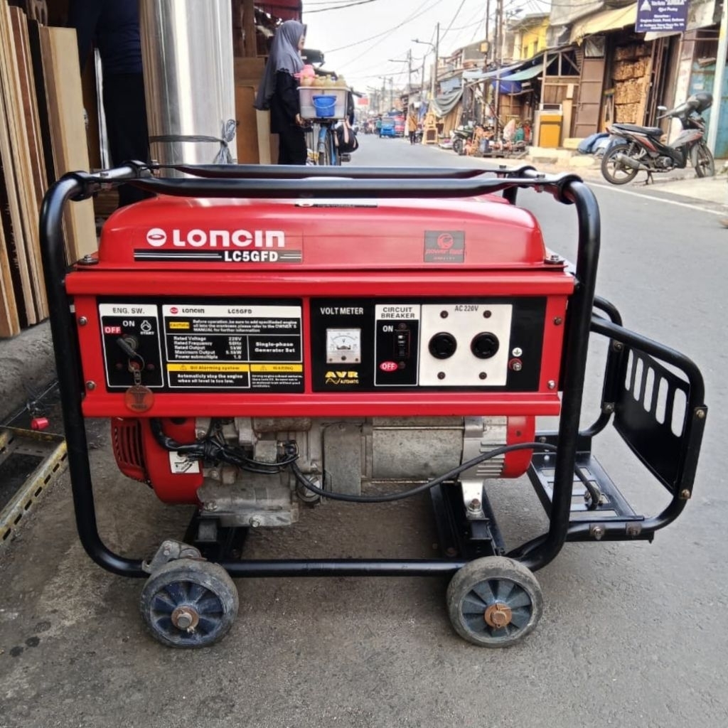 Mesin Genset Loncin LC5GFD 5000 Watt Starter Original