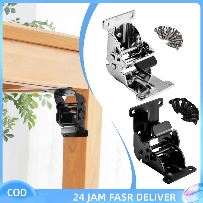 90 Derajat Bracket Meja Lipat Braket Engsel Kaki Meja Lipat Siku Press Engsel Meja Lipat Besi Raket 