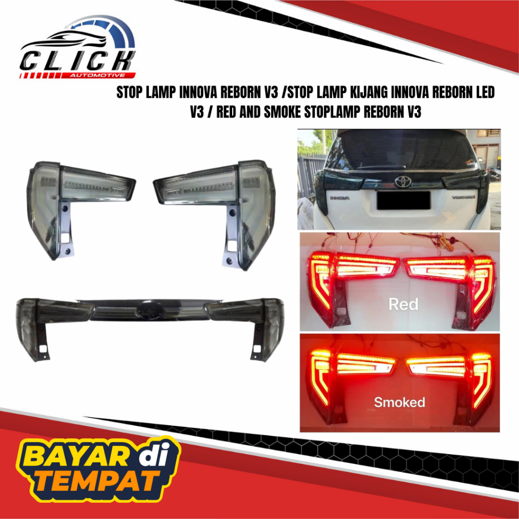 STOP LAMP INNOVA REBORN V3 /STOP LAMP KIJANG INNOVA REBORN LED V3 / LAMPU STOPLAMP MODEL TERBARU SMO