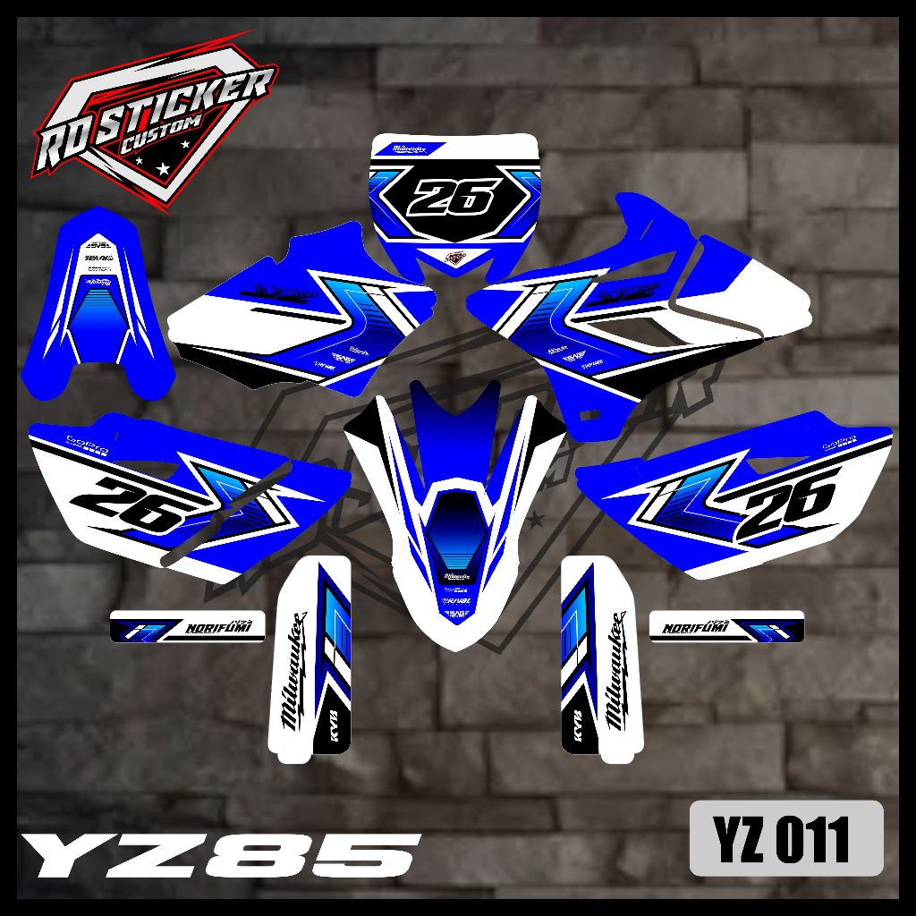 DECAL STICKER YZ 85