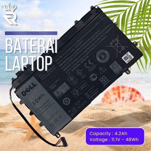 Baterai For Laptop Latitude 13 7000 7350 271J9 - Garansi