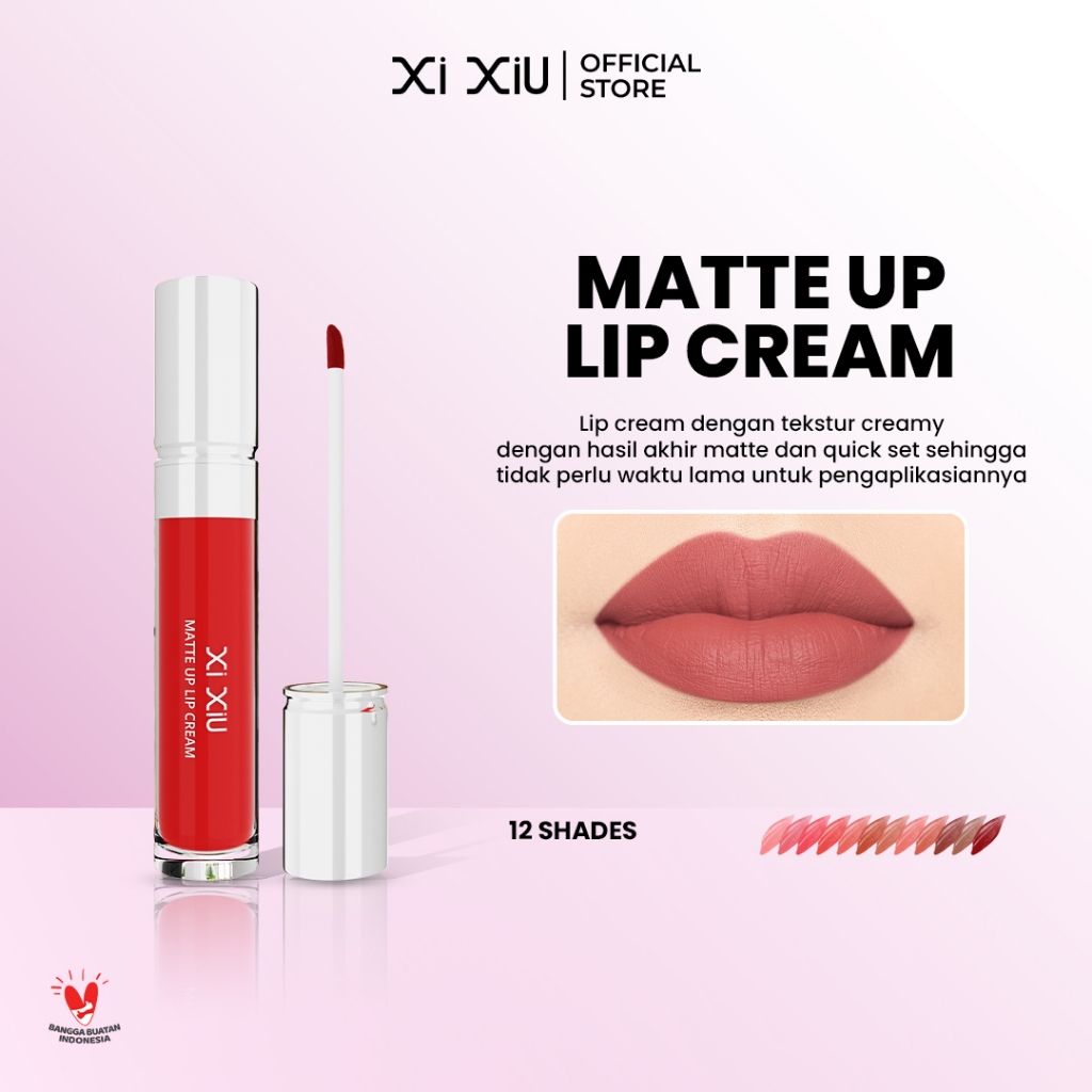 Xi XiU Matte Up Lip Cream | Transferproof & Long-Lasting | Creamy Lightweight No Cracking | Highly P