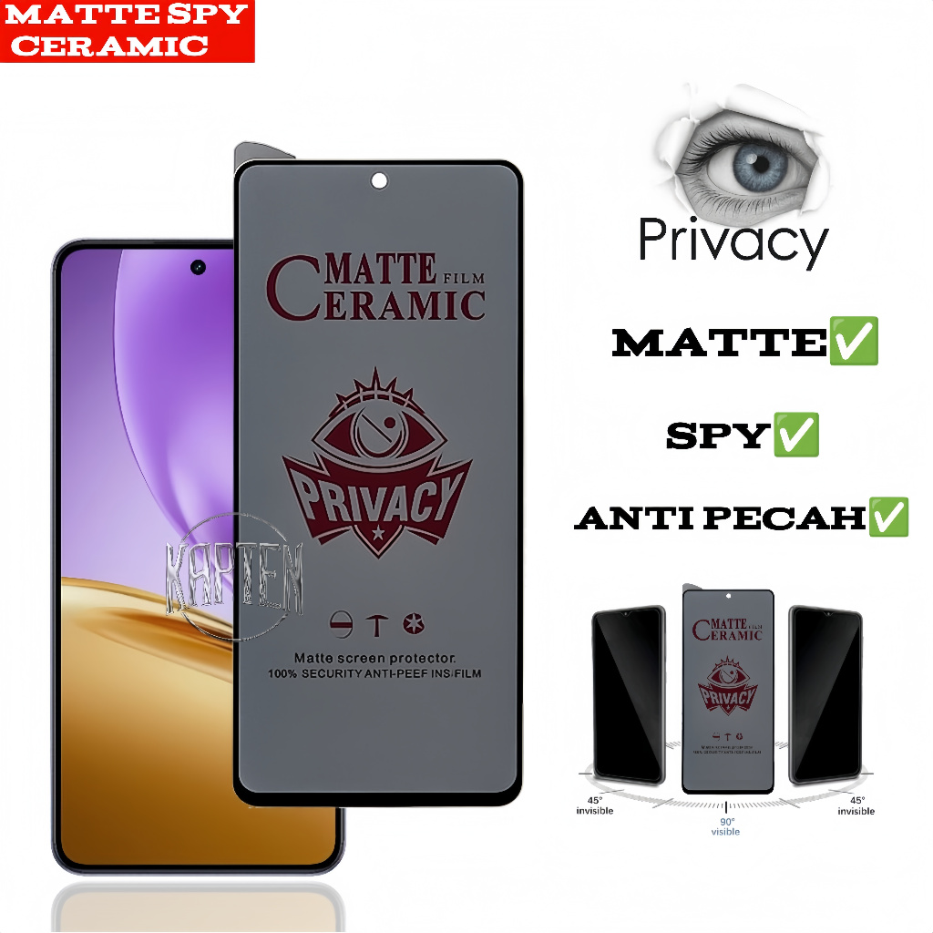 Anti Gores Matte Spy Vivo Vivo Y100 Y200 Y200t Y200 4G Y200 plus Y300 Y300 Pro Y400