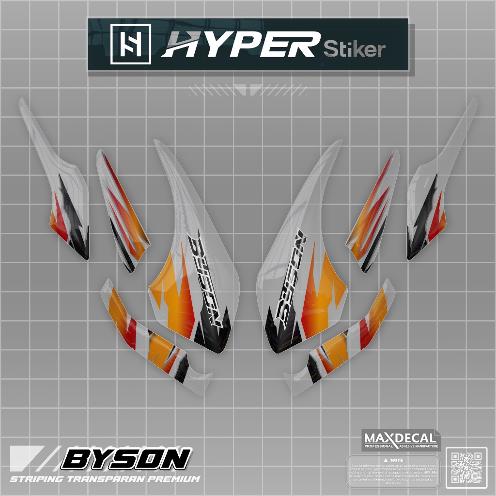 STRIPING TRANSPARAN BYSON/STIKER VARIASI BYSON/STRIPING BYSON TRANSPARAN