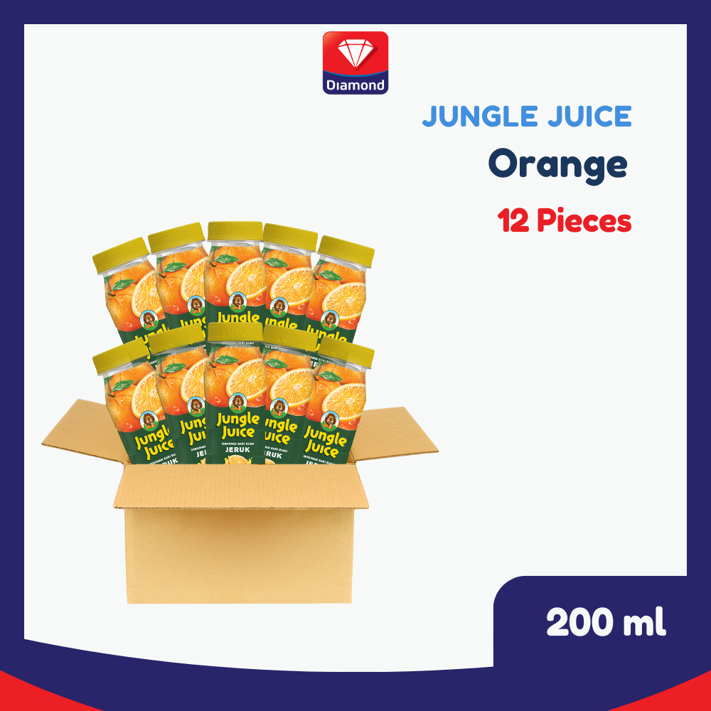 Jungle Juice Minuman Jus Buah Orange 200 Ml 1 Karton