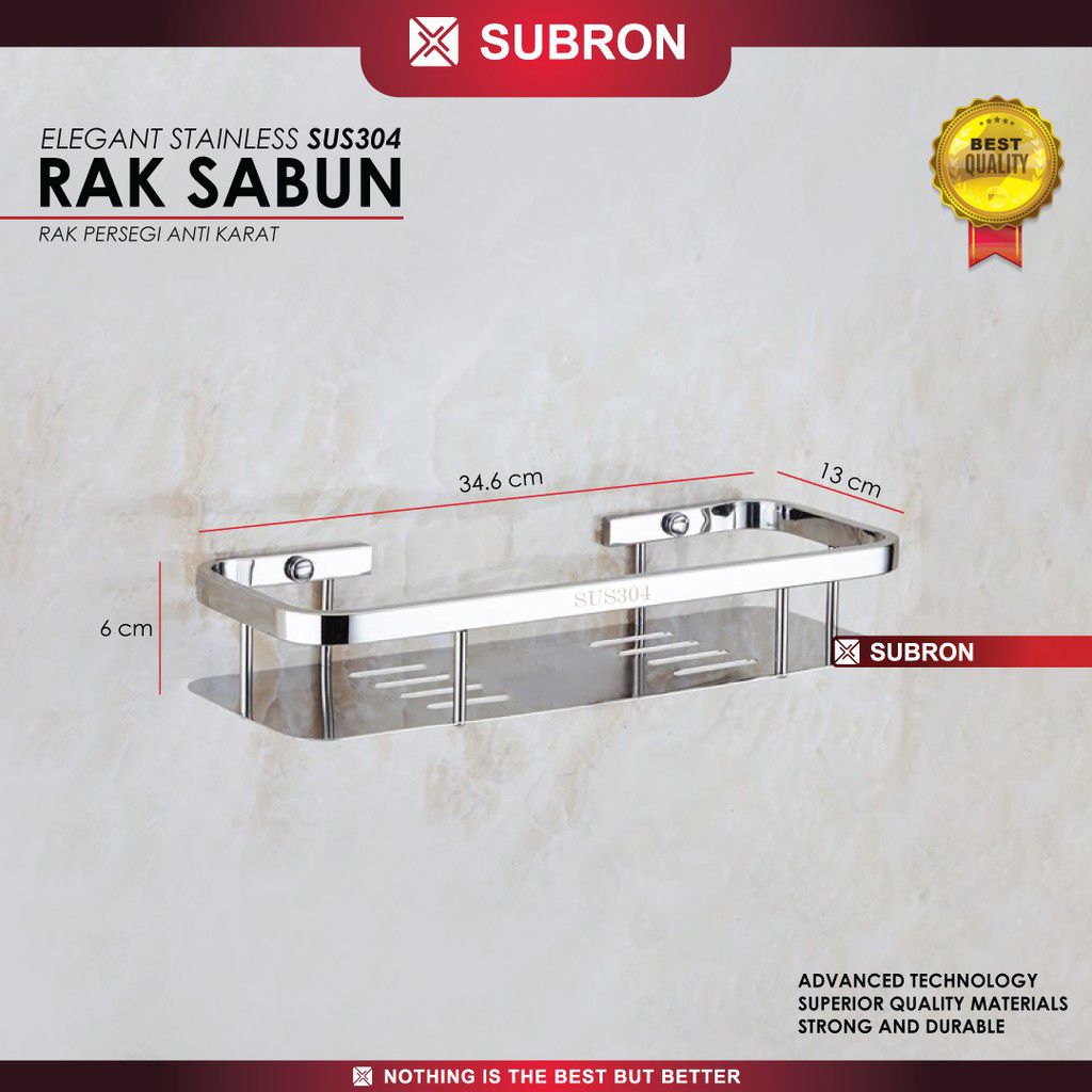 Rak sabun stainless 1 susun / Rak sabun sudut stainless 304 / Rak serba guna stainless 304