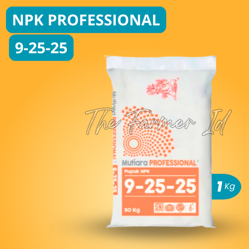 Pupuk NPK Mutiara PROFESSIONAL 9-25-2 Kemasan 1Kg