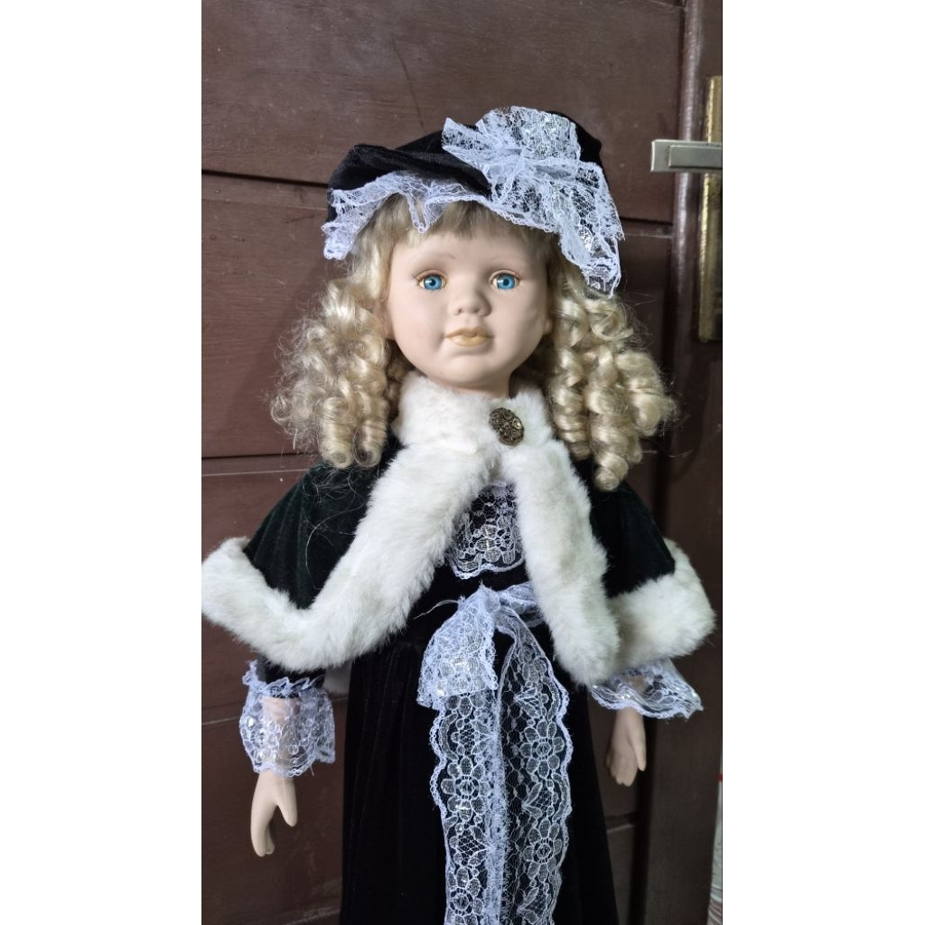 Porcelain doll 80cm vintage porcelain noni doll