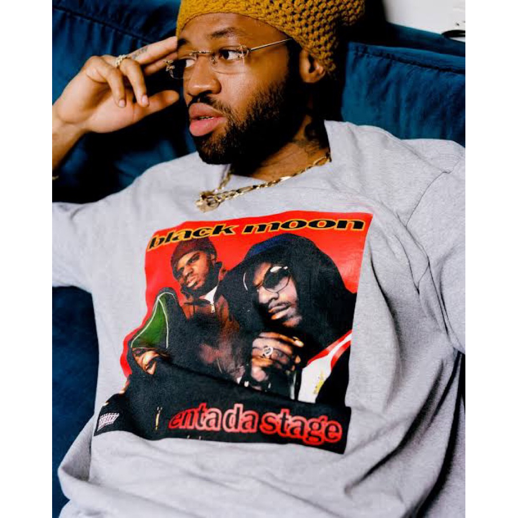 Supreme x Duck Down Record Black Moon T-Shirt