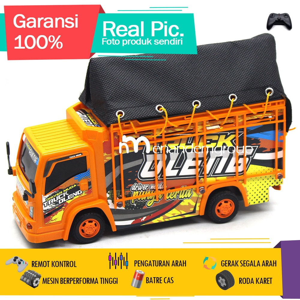 Best Deals Mainan Mobil Remot Kontrol Rc Truk Dump Truk Fuso Oleng Basuri Telolet Angkut Barang