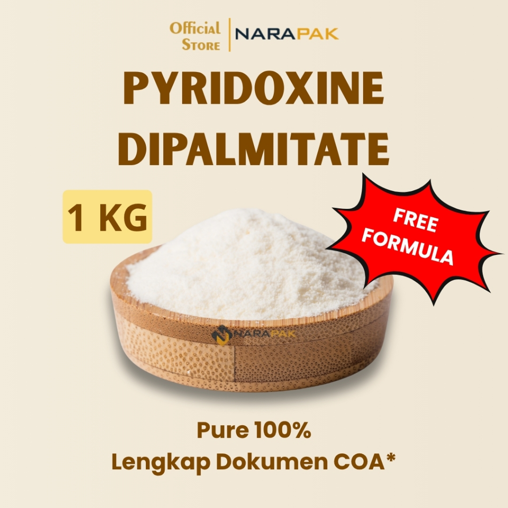 Vitamin B6 Powder Cosmetik Grade Pyridoxine Dipalmitate Bahan Baku Skincare Premium