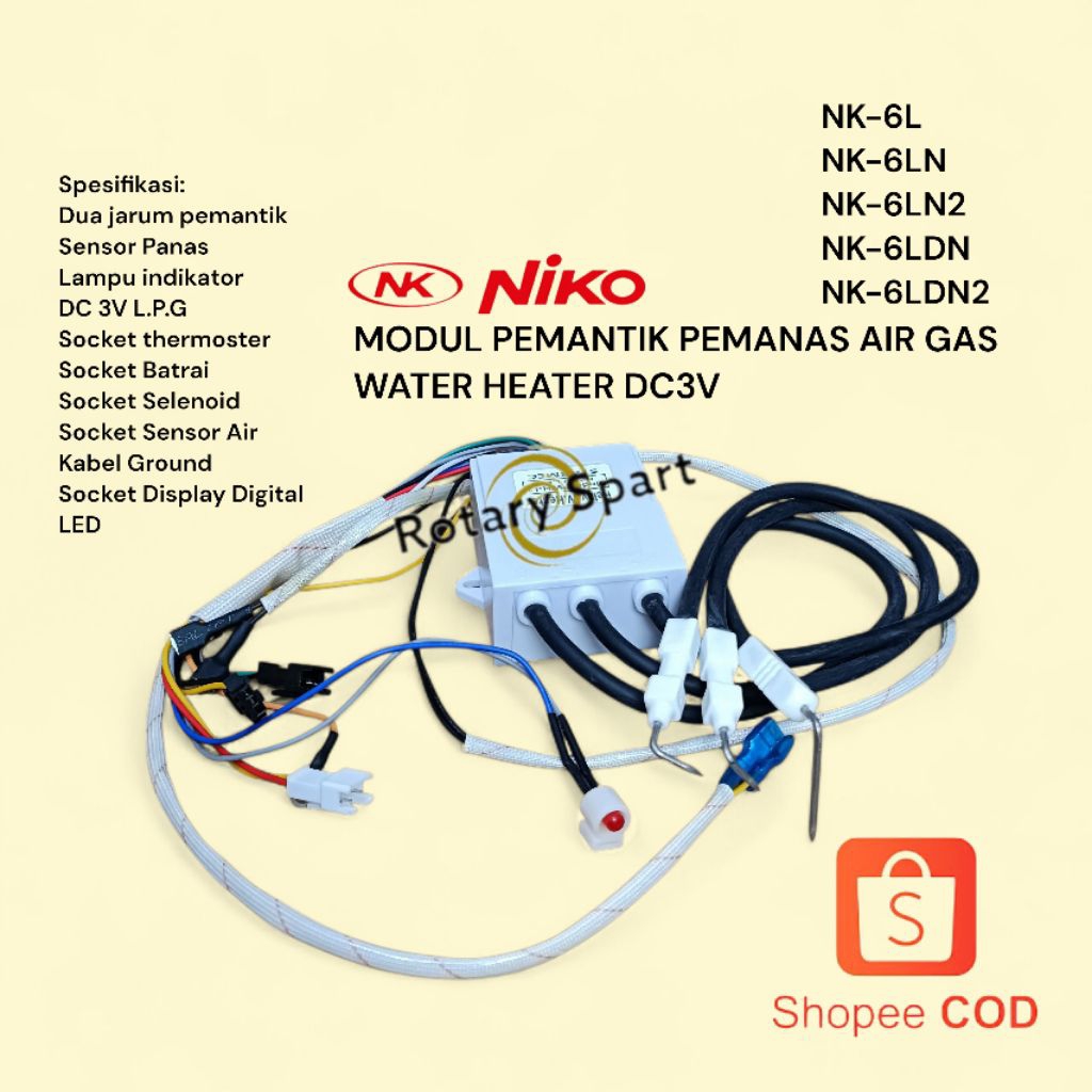 Modul Pemantik Niko Water Heater Pemanas Air Gas produk Quality Premium