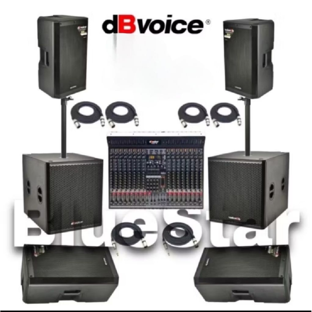 Paket Sound dbvoice Superfly 12A + Sub X18SA Original 4 Speaker 12inch + 2 Sub 18 inch