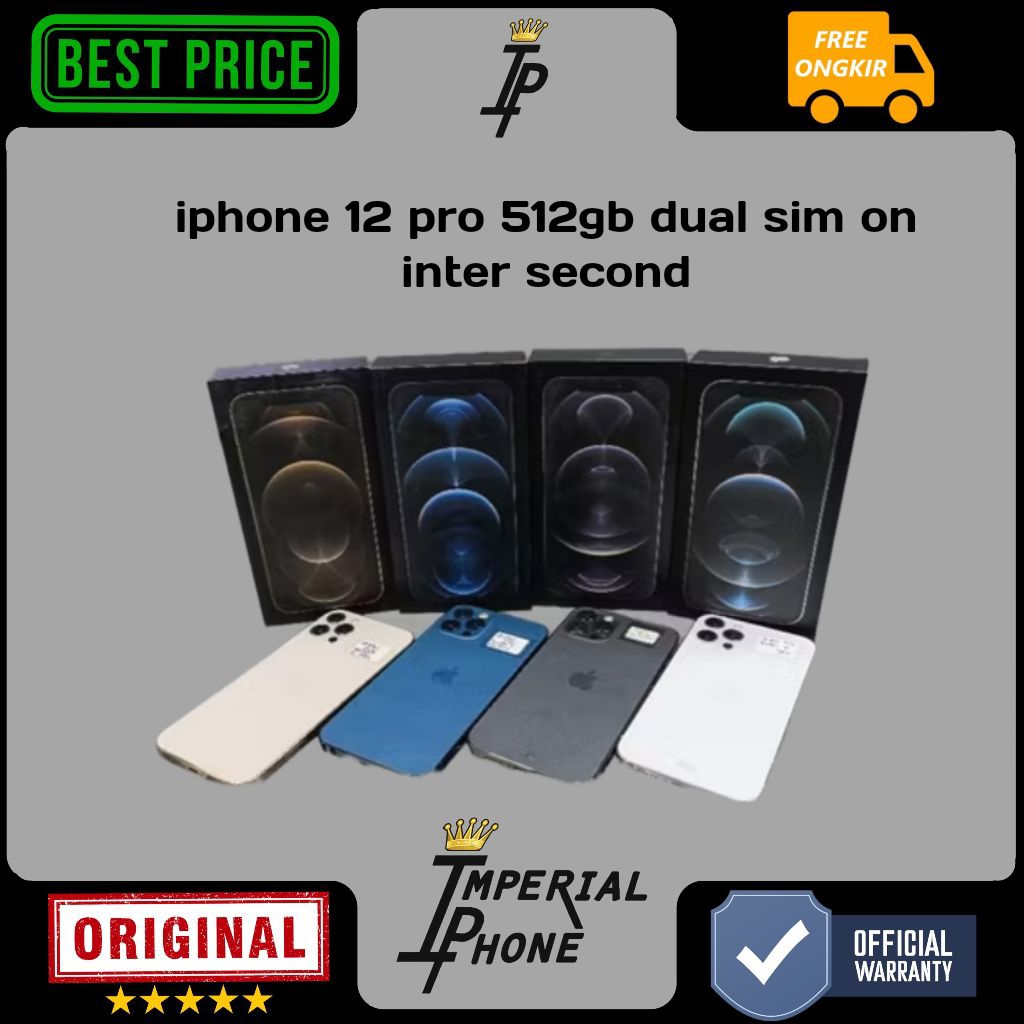 iphone 12 pro 512Gb dual sim on second inter