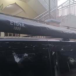 Awning Mobil Camping EIGER PINION 2X2.5M Original Plus Cross Bar Roofrack Nissan C24