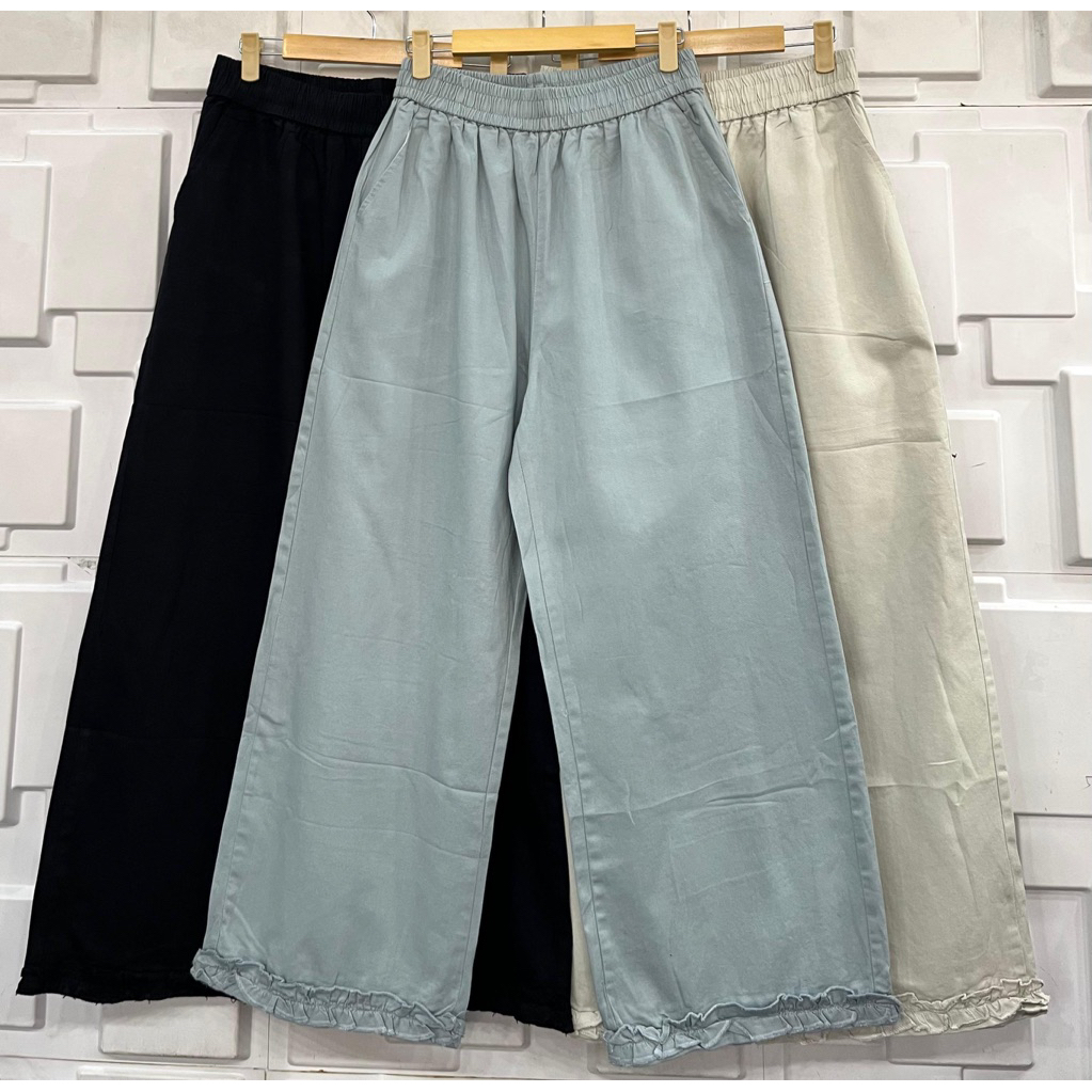 celana kulot premium soft jeans jinling import