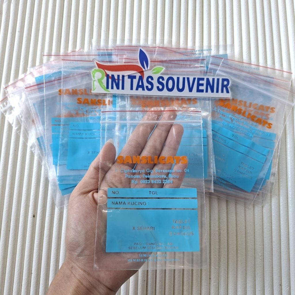 Plastik Klip Obat Bidan Sablon