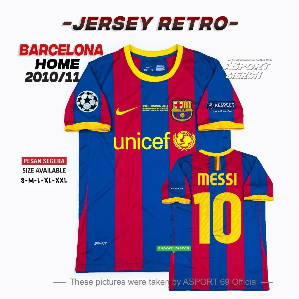 RETRO BARCELONA HOME 2010 2011