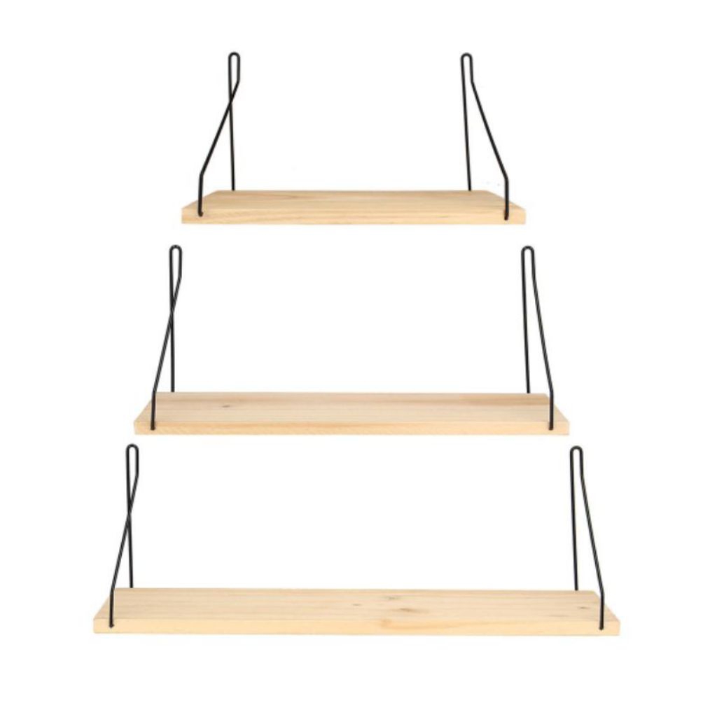 Rak Dinding tempel kayu rak besi tempel dinding