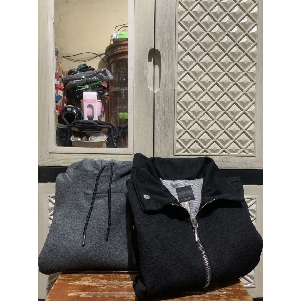 ORIGINAL JACKET HARRINGTON ZARA ZIPPER WOOL H&M HOODIE PULLOVER TEXTURED STRETCH