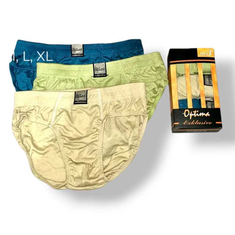 Celana Dalam Pria Optima 3 Pcs / CD Dalam Pria Jumbo