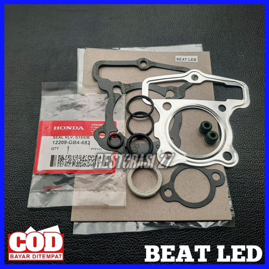 Paking Gasket Topset Honda Beat LED Beat Street K1A Beat K1AL Genio Scoopy K2F Paking Blok Cylinder 