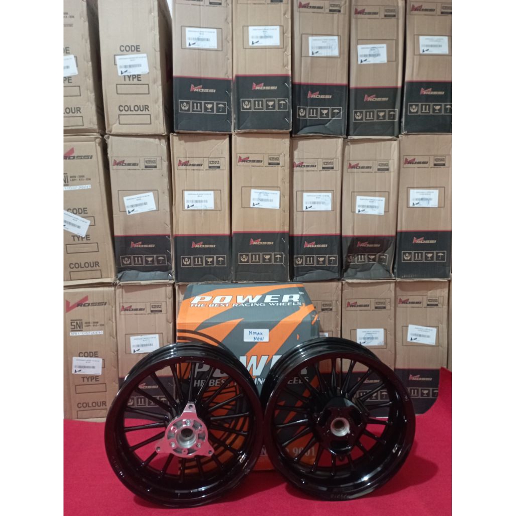 Velg Nmax New Classic Black Veleg Hitam Palang 18 Original Power