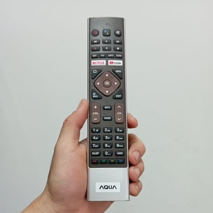 Remote Remot Smart TV Pengganti Tanpa Setting AQUA 32AQT6600 43AQT1000 50AQT6600 55AQT7000 58AQT6600