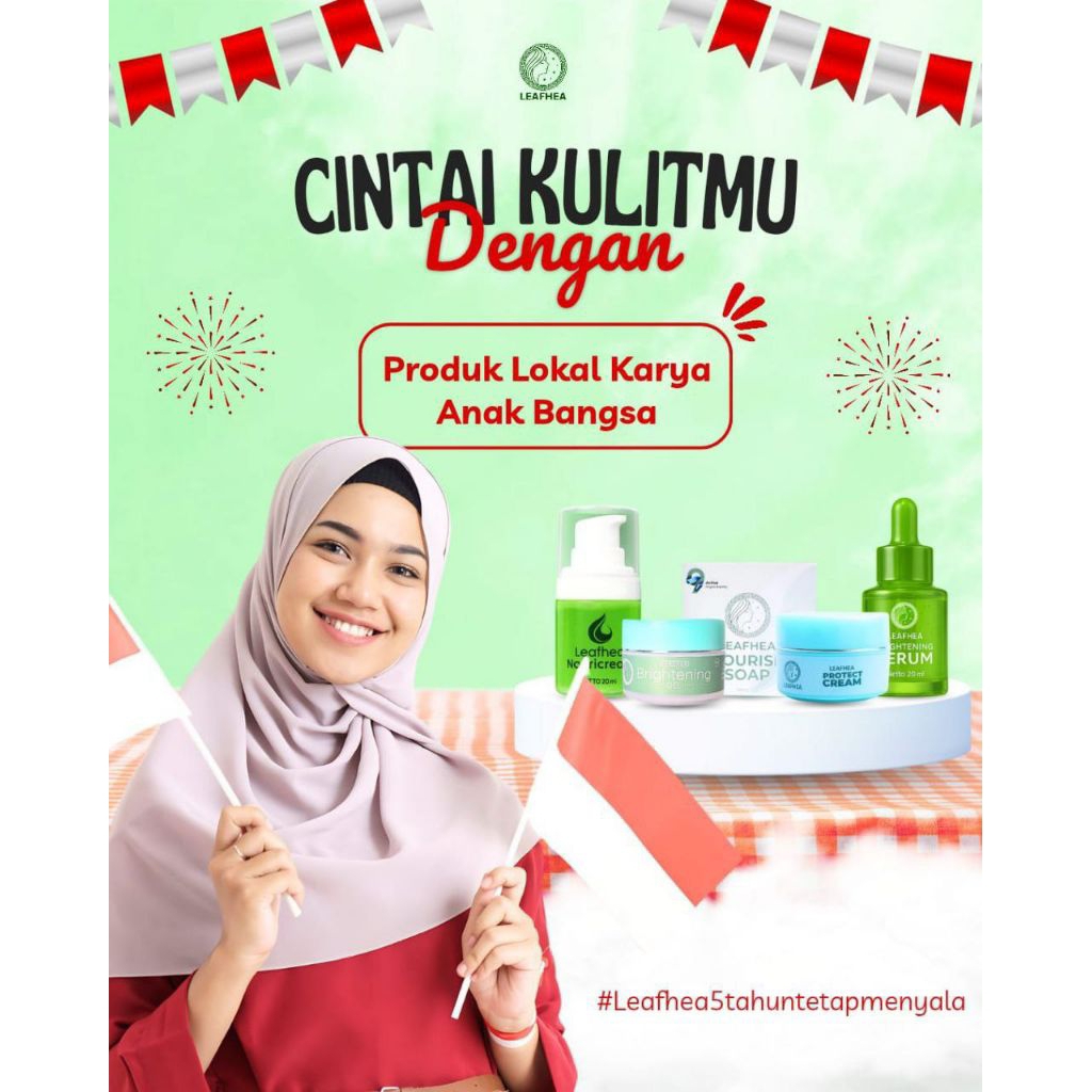 SERUM LEAFHEA.BRIGHTENING SERUM LEAFHEA.ORIGINAL SEPAKET PRE SABUN