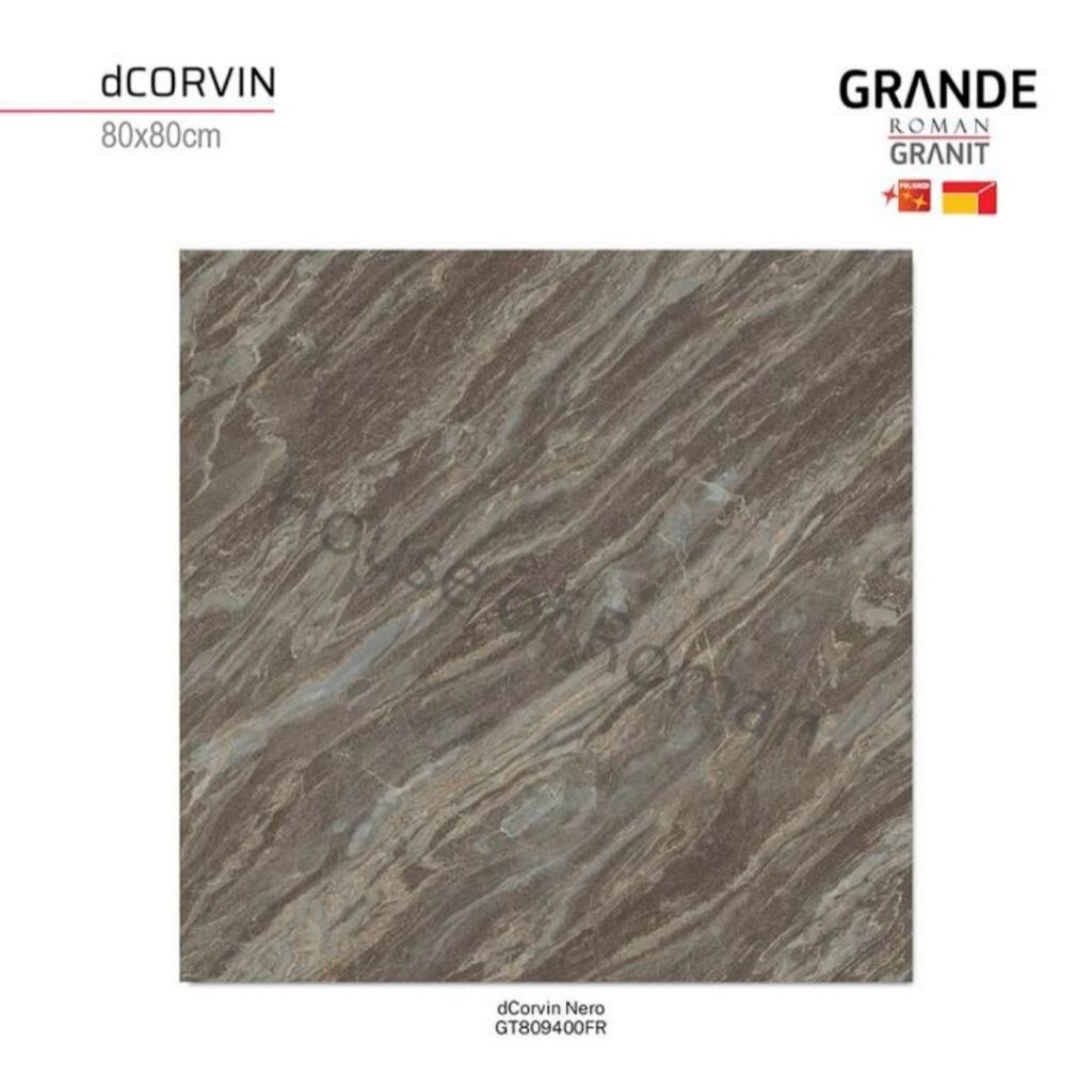 Roman Granit GT809400FR dCorvin Nero 80x80 Kw1