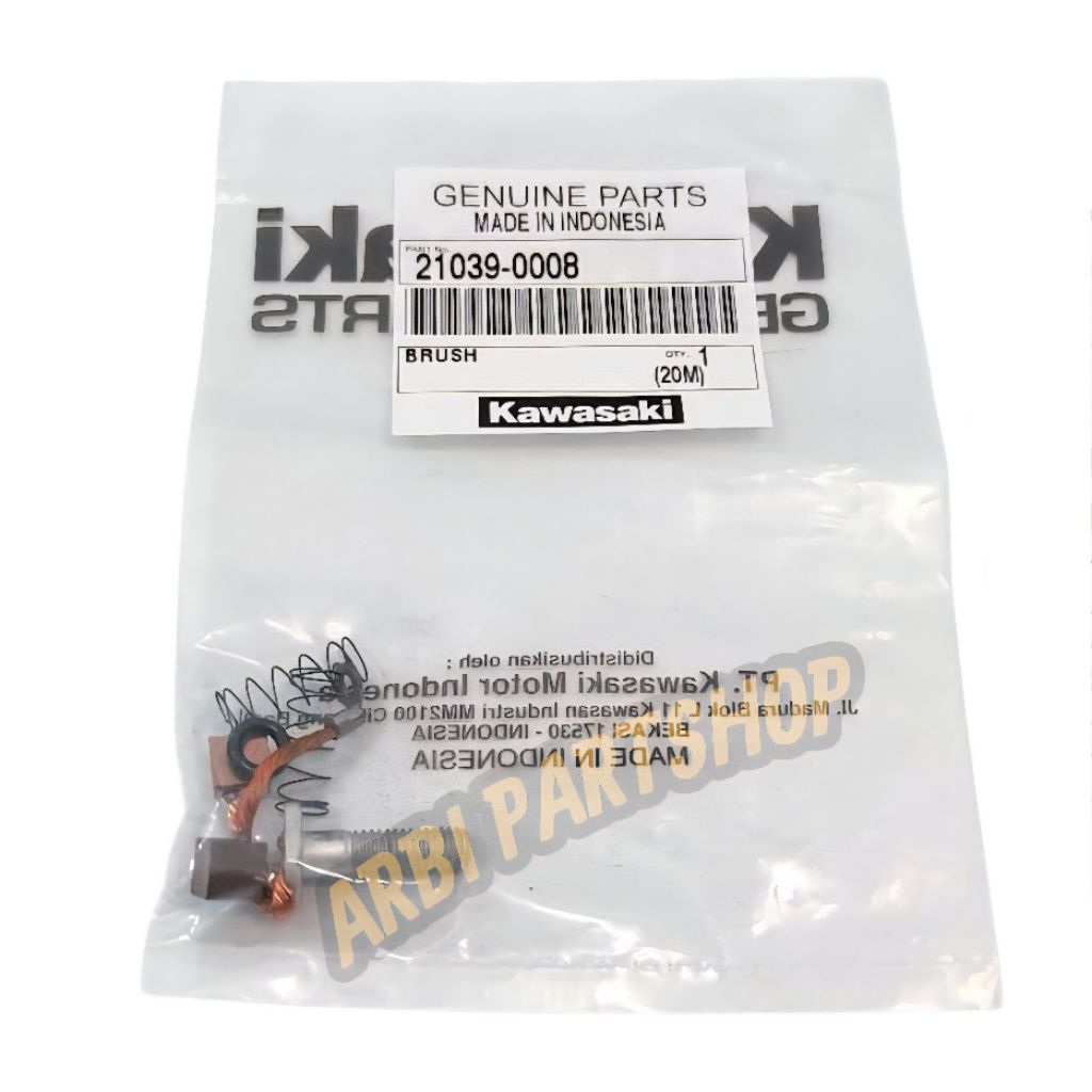 Cool Areng Brush Arang Kul Dinamo Stater Klx 150 Dtracker 150 Original Kawasaki 21039-0008