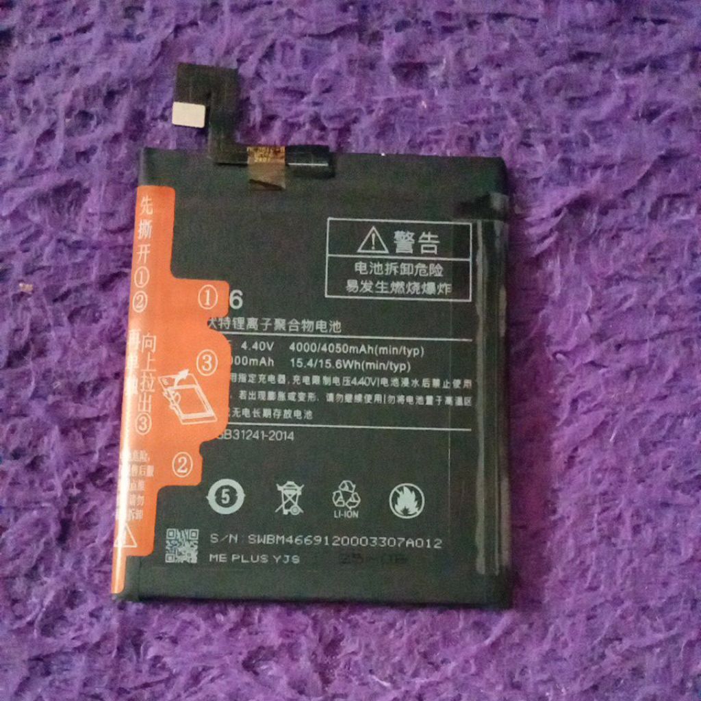 batry redmi not 3 BN46 copotan