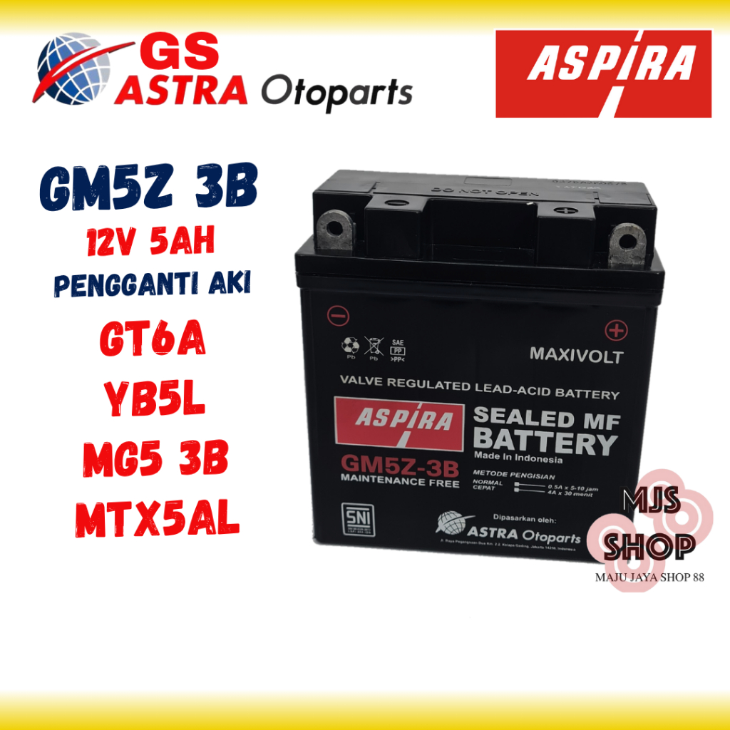 AKI KERING MOTOR ASPIRA GS ASTRA OTOPARTS GM5Z GT6A MTX5AL YB5L GS MF