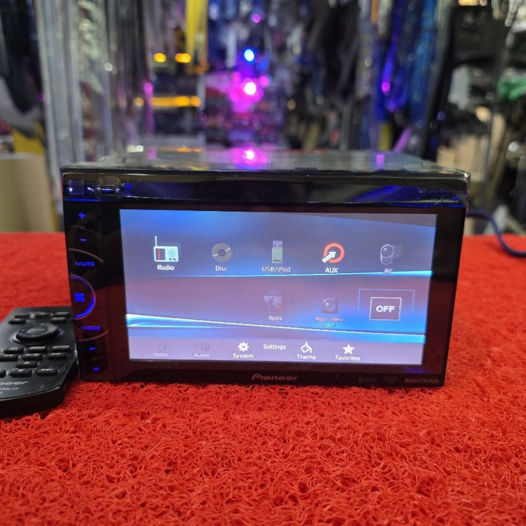 Head Unit Pioneer AVH-X1550DVD USB CD Aux Radio FM AM sudah dipasang Bluetooth
