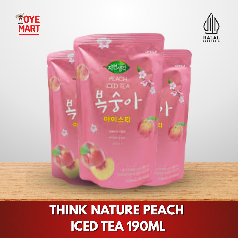 THINK NATURE PEACH ICED TEA 190ML/MINUMAN IMPORT KOREA