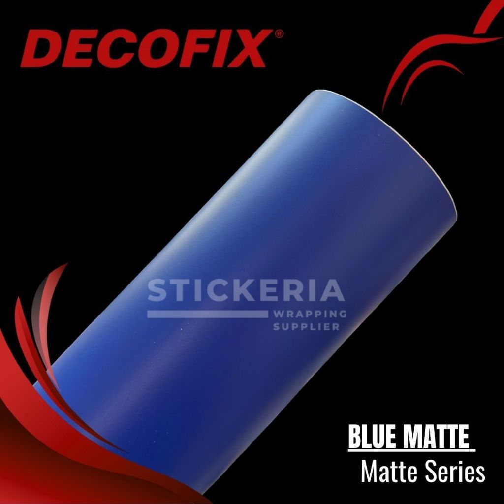 Skotlet Biru Tua Doff Sticker Motor Dop