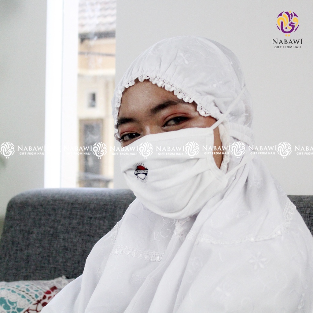 Masker Haji Umroh Bahan Spon Masker Kain Polos Masker Sablon Perlengkapan Haji Umroh Jombang