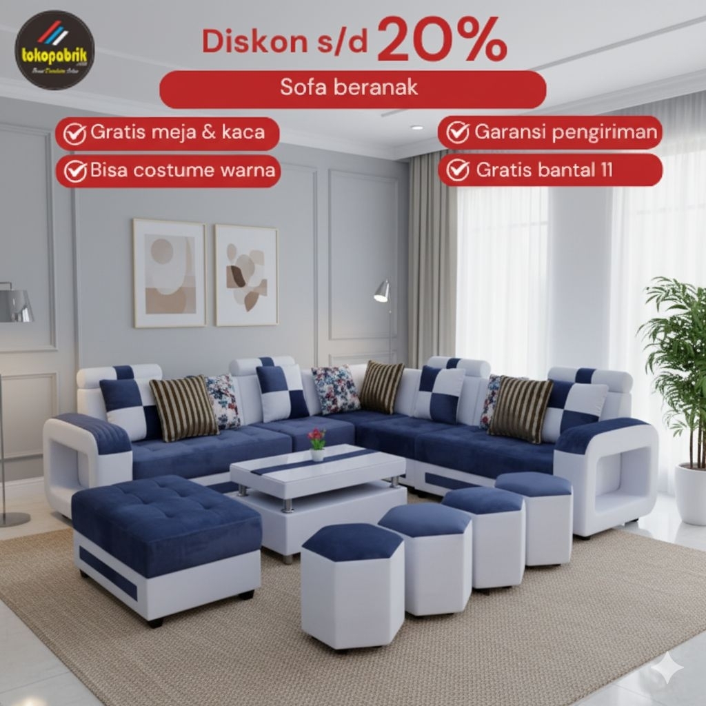 Sofa beranak sofa l sudut beranak sofa tamu murah sofa minimalis sofa cirebon sofa oscar 1set sofa t